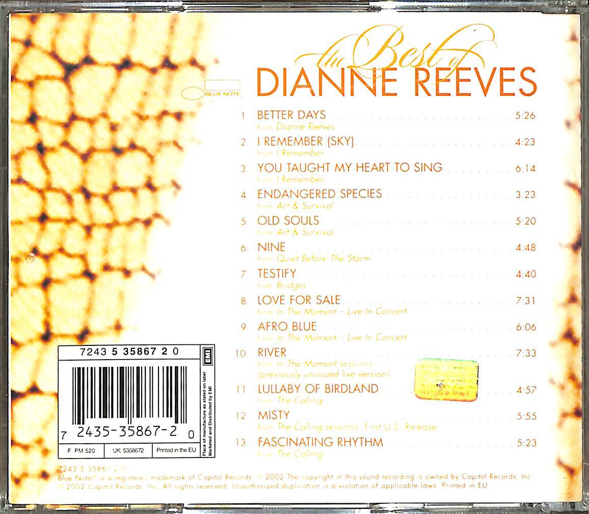 Dianne Reeves - The Best Of Dianne Reeves CD (İkinci El) CD4520 - 2