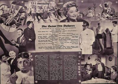 Die BEINE von DOLORES - Filmprogramm 1958 NDR44618 - 2