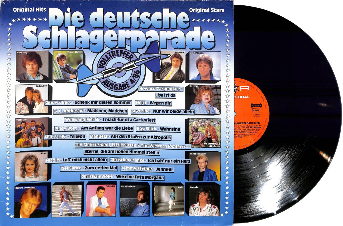 Die Deutsche Schlagerparade 4/86 (Almanya Baskı) LP PLAK (10/8.5) PLK25969 - 1