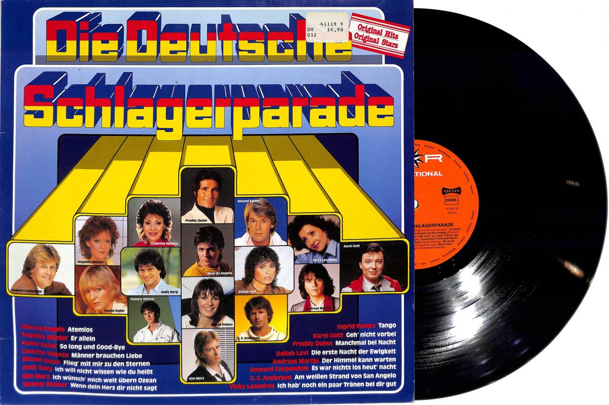 Die Deutsche Schlagerparade (Almanya Baskı) LP PLAK (10/8.5) PLK25987 - 1