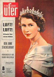Die Farb Illustrierte Ufer 1953 - Königin Elisabeth, Margot Hielscher NDR84964 - Gökçekoleksiyon