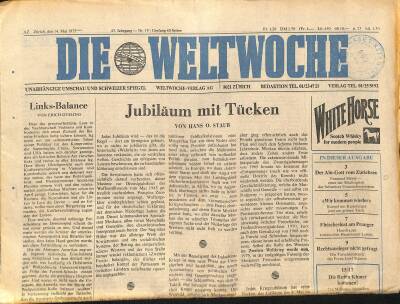 Die Weltwoche Gazetesi 14 Mai 1975 - Jubilaum Mit Tücken - Die Roten Khmer Kommen ! GZ125133 - 1