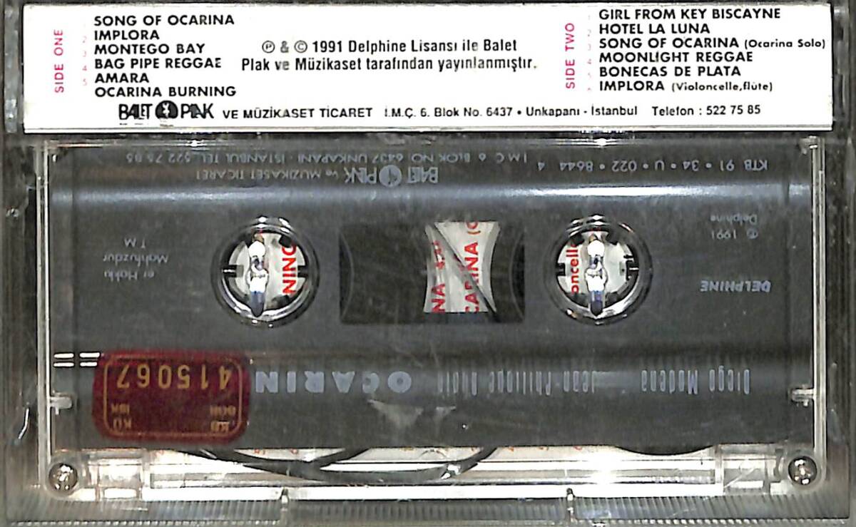 Diego Modena - Ocarina Kaset (İkinci El Kaset) KST29763 - 2