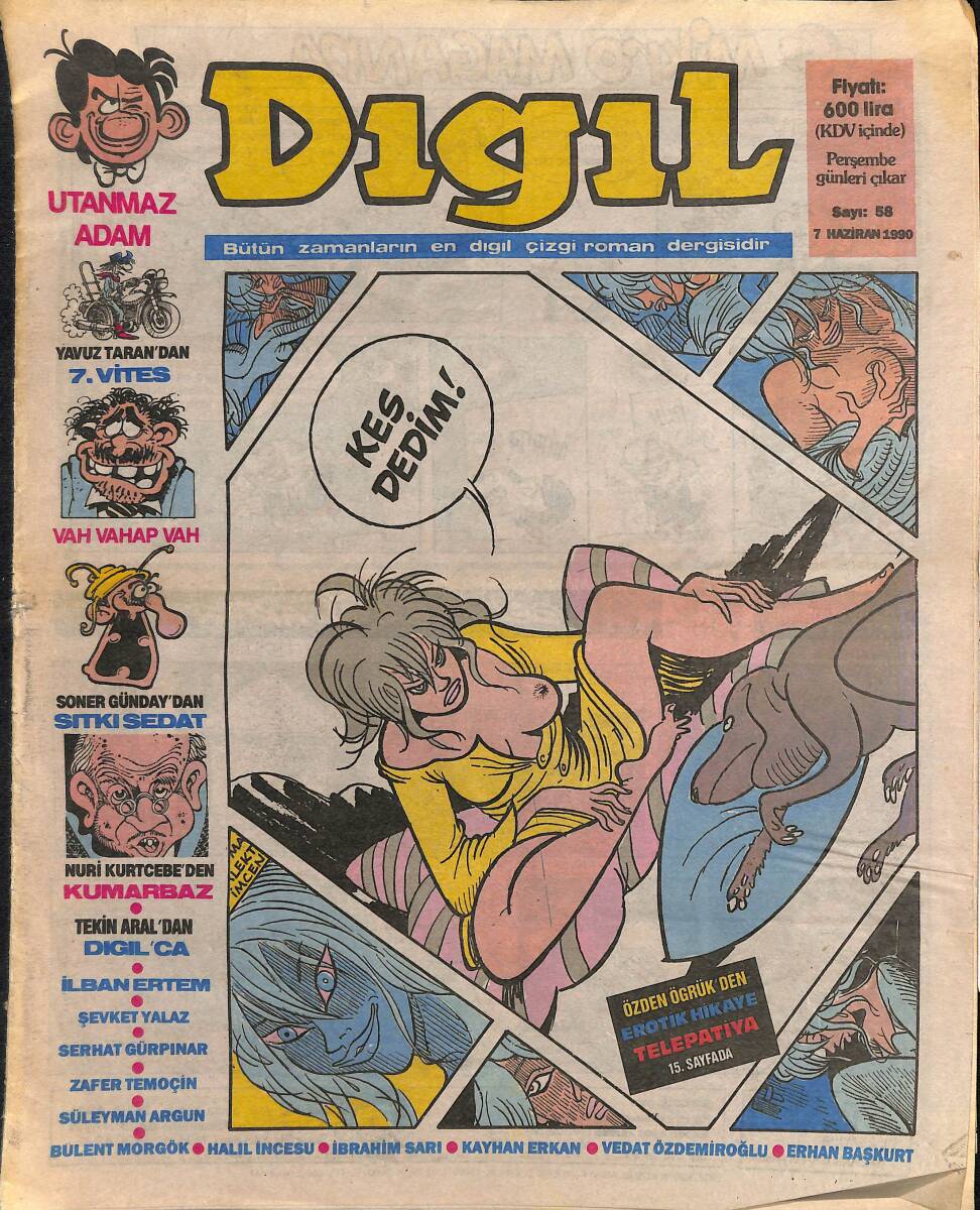 Dıgıl Mizah Dergisi Sayı 58 / 7 Haziran 1990 NDR91482 - 1