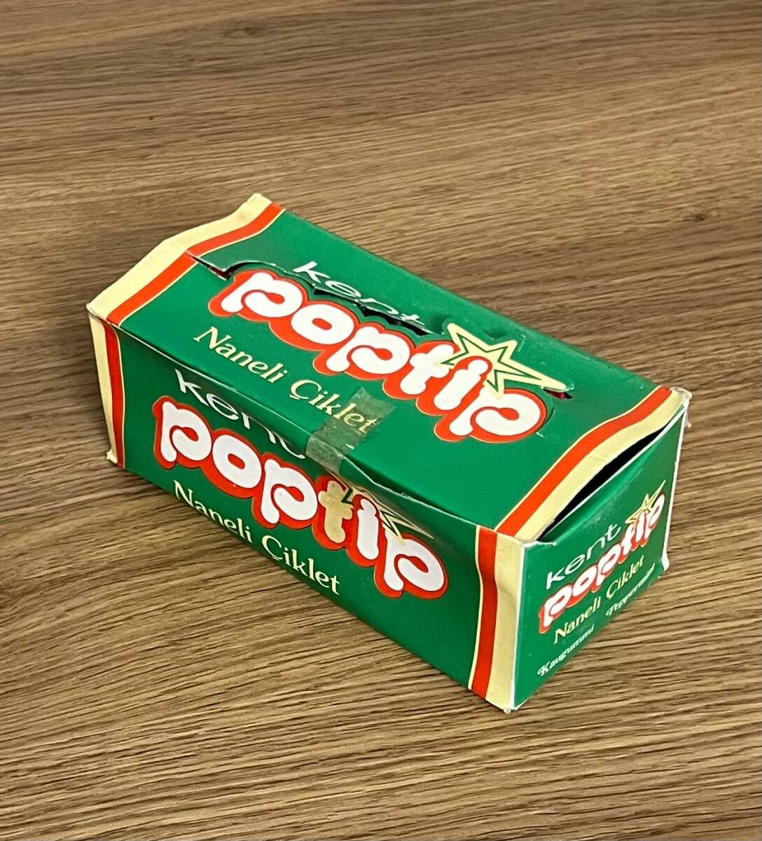POPTİP (KENT ) Yeşil -1980s Şekersiz Sakız.Açılmamış Kutu # SKZ2045 - 2
