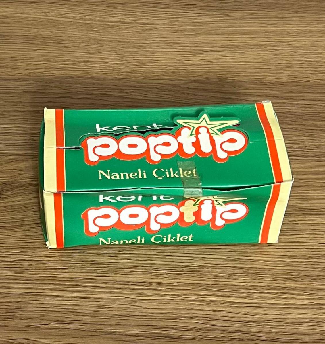 POPTİP (KENT ) Yeşil -1980s Şekersiz Sakız.Açılmamış Kutu # SKZ2045 - 1