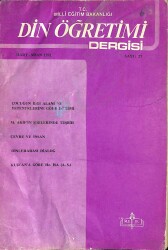 Din Öğretimi Dergisi Mart Nisan 1991 Sayı 27 NDR78936 - Gökçekoleksiyon