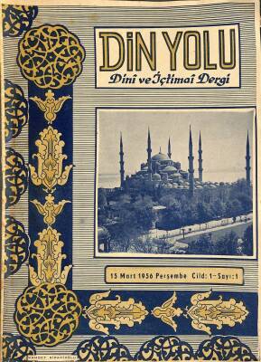 Din Yolu Dini ve İçtimai Dergi 15 MART 1956 CİLD1 - SAYI1 DRG964 - 1