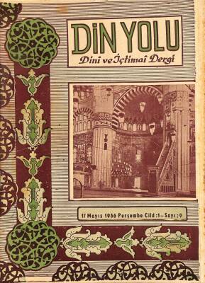 Din Yolu Dini ve İçtimai Dergi 17 MAYIS 1956 Cild1 - Sayı9 DRG976 - 1