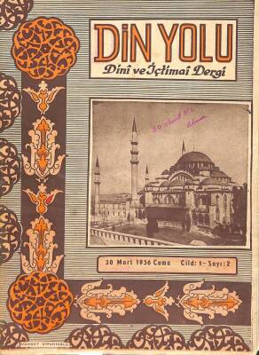 DİN YOLU Dini ve İçtimai Dergi 30 Mart 1956 Sayı2 DRG25 - 1