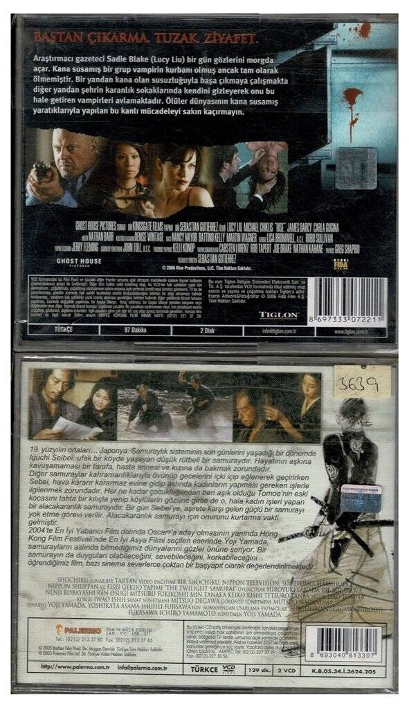 Diriliş Vampir Avcısı Alacakaranlık Samurayı - 2 Adet VCD Film VCD1099 - 2