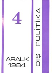 Dış Politika Dergisi Aralık 1984 Sayı : 4 NDR91284 - Gökçekoleksiyon