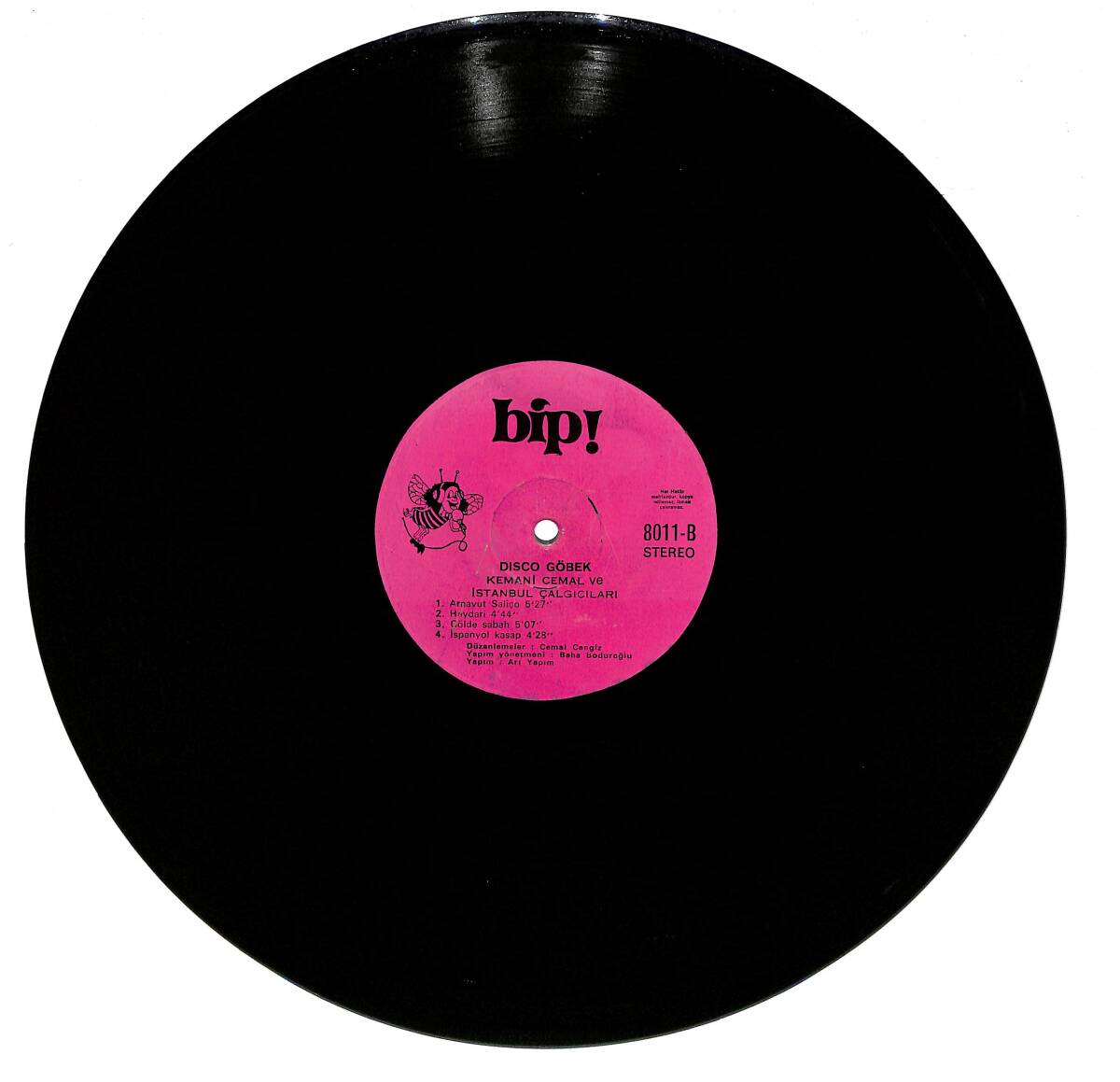 Disco Göbek Kemani Cemal ve İstanbul Çalgıcıları | Bip Plāk Plak 33'lük LP (Long Play) PLAK (10/6.5) 