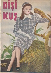 DİŞİ KUŞ Kadın Dikiş Nakış Moda Dergisi Mart Sayı12 -Yuvarlak Örtü Modelleri NDR53307 - 1