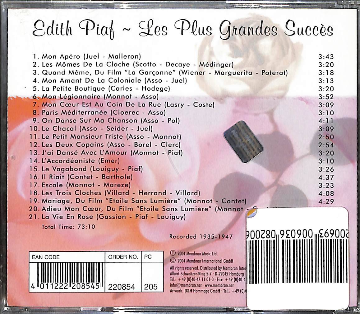 Édith Piaf - Les Plus Grands Succes CD (Sıfır) CD4631 - 2