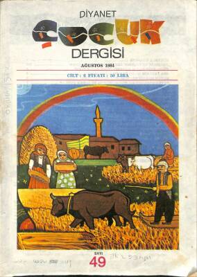 Diyanet Çocuk Ağustos 1984 Sayı6 Yunus Emre NDR39841 - 1