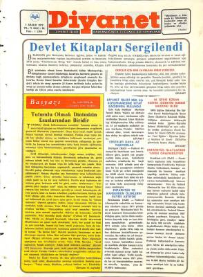 Diyanet Dergisi 1 Aralık 1972 Sayı 56 - Enfarktüs ve Kanserden Ölenlerin Sayısı Artıyor NDR77604 - 1