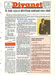 Diyanet Dergisi 1 Ekim 1972 Sayı 52 - Din Eğitimi Genel Müdürlüğüne Mustafa Çinkılıç Atandı NDR77600 - Gökçekoleksiyon