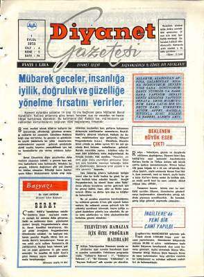 Diyanet Dergisi 1 Eylül 1973 Sayı 75 - İngilterede Yeni Bir Cami Yapıldı NDR77731 - 1
