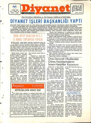 Diyanet Dergisi 1 Mart 1973 Sayı 62 NDR77743 - 1