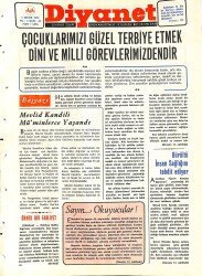 Diyanet Dergisi 1 Mayıs 1972 Sayı 42 - Çocuklarımızı Güzel Terbiye Etmek Dini Ve Milli Görevlerimizdendir NDR77777 - Gökçekoleksiyon