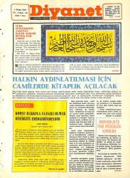Diyanet Dergisi 1 Nisan 1972 Sayı 40 - Halkın Aydınlatılması İçin Camilerde Kitaplık Açılacak NDR77745 - Gökçekoleksiyon