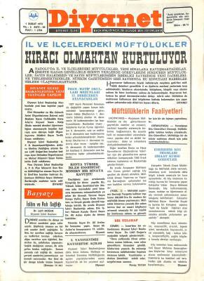 Diyanet Dergisi 1 Şubat 1973 Sayı 60 - Eskişehir Köy İmamları Ziraat Kursu Gördüler NDR77608 - 1