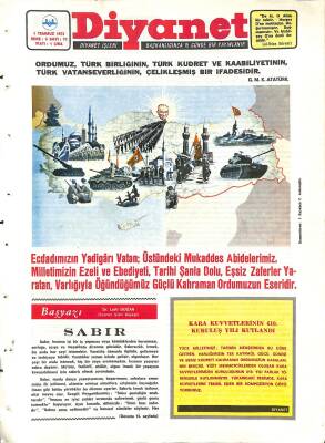 Diyanet Dergisi 1 Temmuz 1973 Sayı 71 - Kara Kuvvetlerinin 610. Kuruluş Yılı Kutlandı NDR77735 - 1