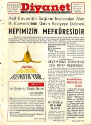 Diyanet Dergisi 15 Haziran 1971 Sayı 21 - Geçen Sene Türkiyede 5854 Kitap Neşredildi NDR77762 - Gökçekoleksiyon