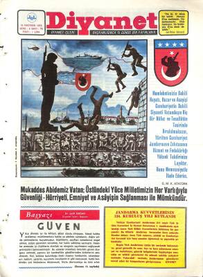Diyanet Dergisi 15 Haziran 1973 Sayı 70 - Jandarma Kuvvetlerinin 134. Kuruluş Yılı Kutlandı NDR77736 - 1