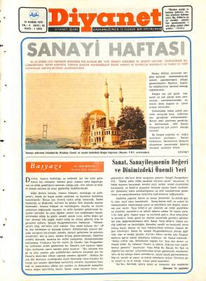 Diyanet Dergisi 15 Kasım 1972 Sayı 55 - Sanal , Sanayileşmenin Değeri Ve Dinimizdeki Önemli Yeri NDR77603 - 1
