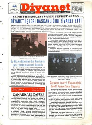 Diyanet Dergisi 15 Mart 1973 Sayı 63 - Diyanet İşleri Başkanlığı Sesli Yayınlara Başladı NDR77742 - 1