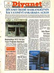 Diyanet Dergisi 15 Mayıs 1972 Sayı 43 - Diyanet İşleri Başkanlığının İlk Yayınevi Ankarada Açıldı NDR77776 - Gökçekoleksiyon