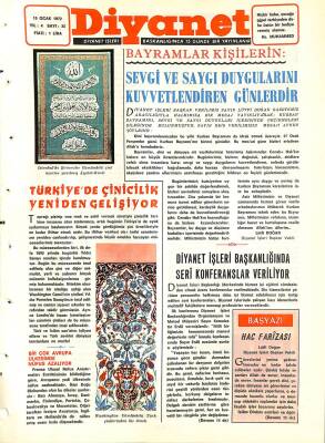 Diyanet Dergisi 15 Ocak 1972 Sayı 35 - Türkiyede Çinicilik Yeniden Gelişiyor NDR77750 - 1