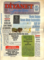 Diyanet Gazetesi Sayı 153 15 Kasım 1976 - Devlet Bakanı Hasan Aksoy Başkanlıkla İlgili Açıklama Yaptı NDR82324 - Gökçekoleksiyon