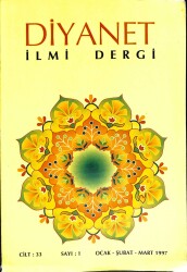 Diyanet İlmi Dergi Cilt 33 Sayı 1 Ocak, Şubat, Mart 1997 NDR82832 - Gökçekoleksiyon