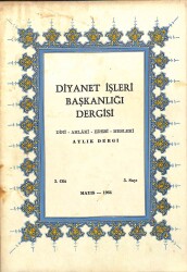 Diyanet İşleri Başkanlığı Dergisi 3.Cilt -5.Sayı - Mayıs 1964 NDR75944 - Gökçekoleksiyon