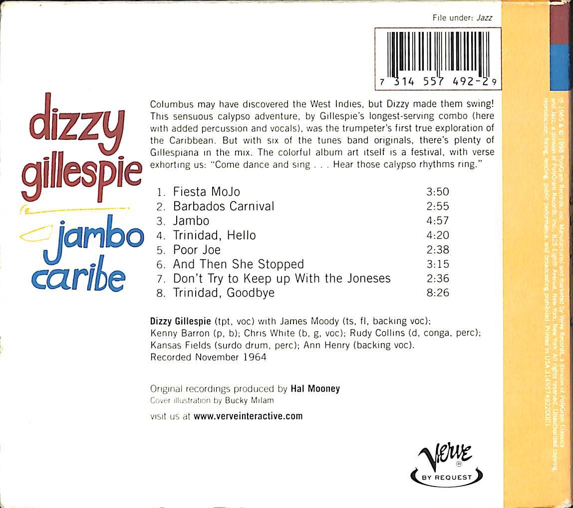 Dizzy Gillespie - Jambo Caribe CD (İkinci El) CD4523 - 3