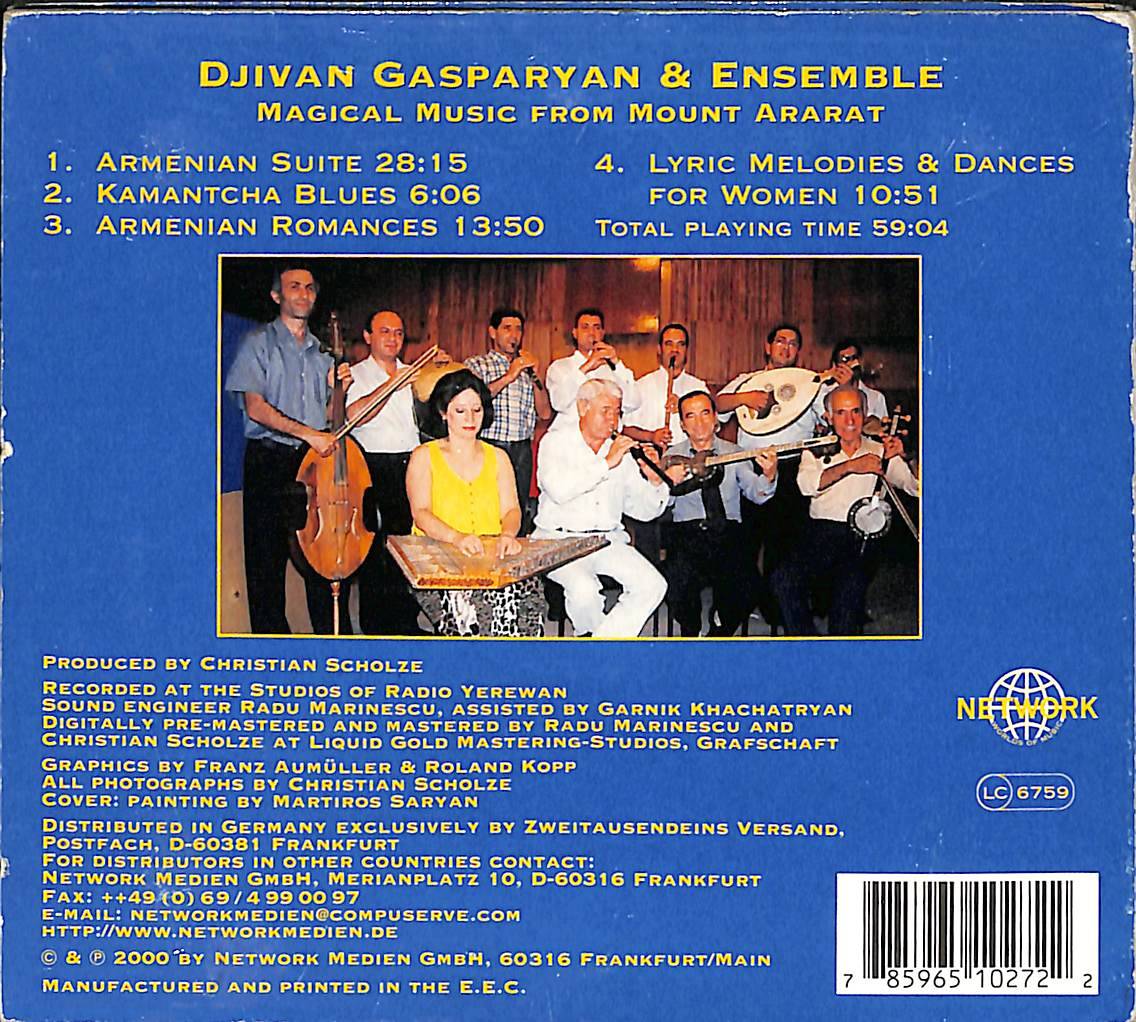 Djivan Gasparyan & Ensemble - Armenıan Fantasies CD (İkinci El) CD4078 - 3