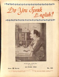 Do You Speak English? 22 Eylül 1945 - Rudyard Kipling NDR84642 - 