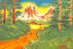 Doğa Temalı Simli Kartpostal KRT19241 - Gökçekoleksiyon