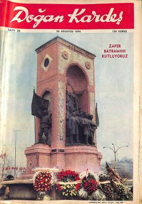Doğan Kardeş 26 Ağustos 1974 Sayı35 Zafer Bayramını Kutluyoruz - Maceralar Okulu- Mantar Cüceleri ve Sihirli Yumurta-Stingrey NDR81867 - 1