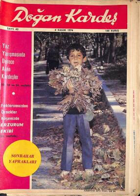 Doğan Kardeş 4 Kasım 1974 Sayı45 Yaz Yarışmalarında Derece Alan Kardeşlar - Foklorumuzdan Örnekler NDR81863 - 1