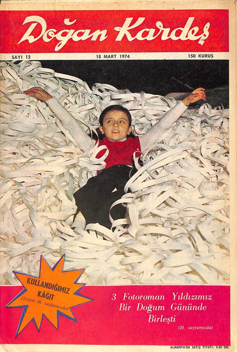 Doğan Kardeş Çizgi Roman Dergisi 18 Mart 1974 Sayı : 12 - Zero X - Sipru NDR102214 - 1