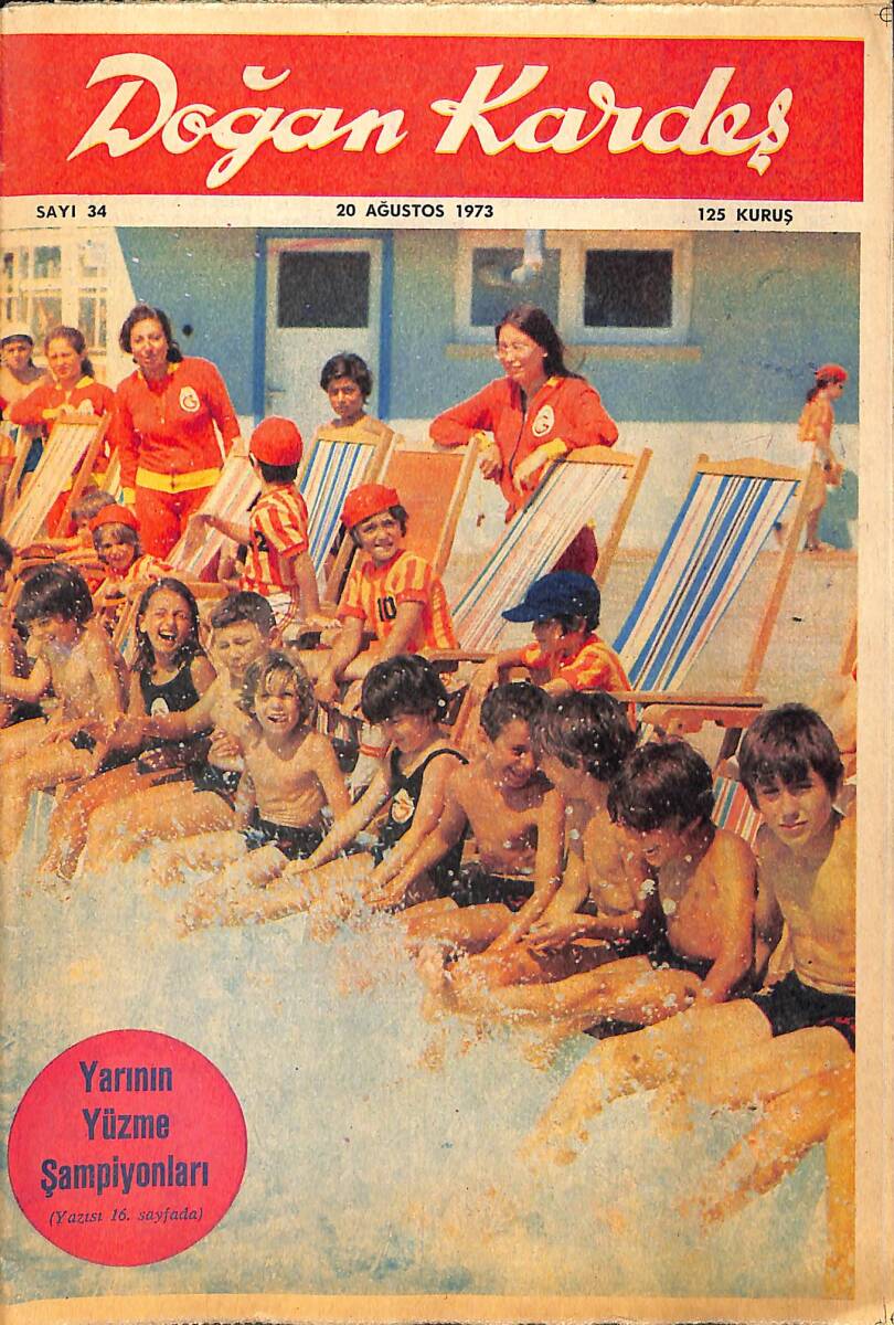 Doğan Kardeş Çizgi Roman Dergisi 20 Ağustos 1973 Sayı : 34 - Badi İle Büyükboğa - Kaptan Kondor NDR102204 - 1