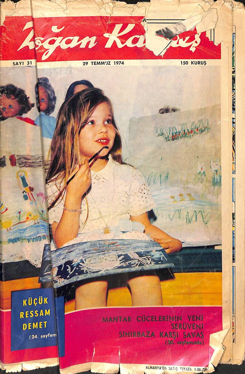 Doğan Kardeş Çizgi Roman Dergisi 29 Temmuz 1974 Sayı : 31 - Sipru Uğursuz Manastır NDR102217 - 1