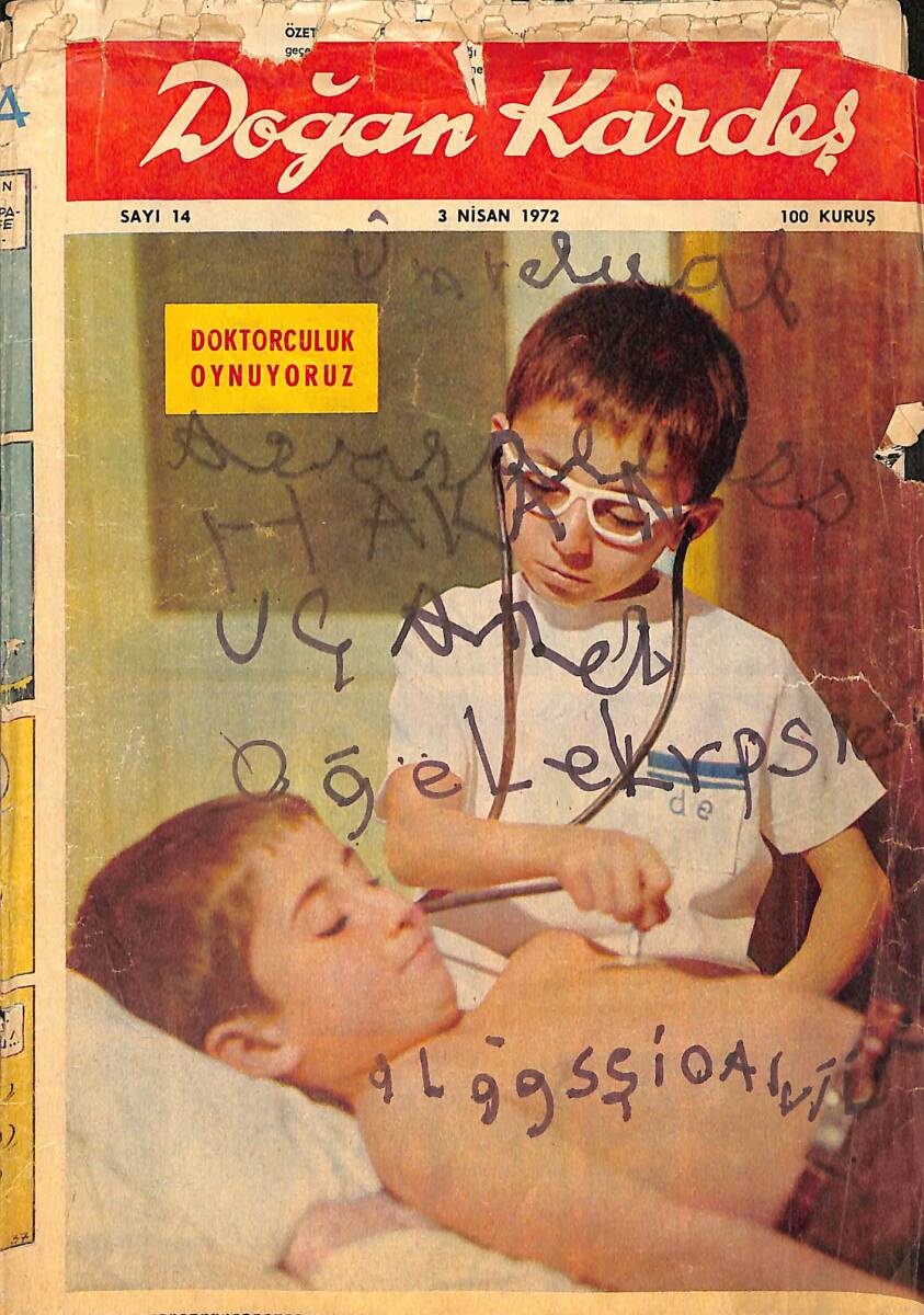 Doğan Kardeş Çizgi Roman Dergisi 3 Nisan 1972 Sayı : 14 - Tarzan Mahar Ülkesi NDR102207 - 1