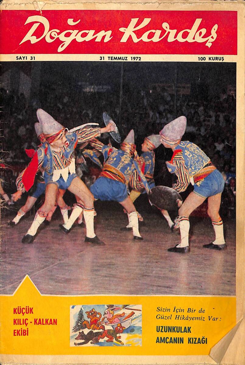 Doğan Kardeş Çizgi Roman Dergisi 31 Temmuz 1972 Sayı : 31 - Tarzan Mahar Ülkesi NDR102216 - 1