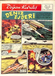 Doğan Kardeş Dergisi 30 Ocak 1967 Sayı: 14 - Deniz Ejderi NDR93021 - Gökçekoleksiyon