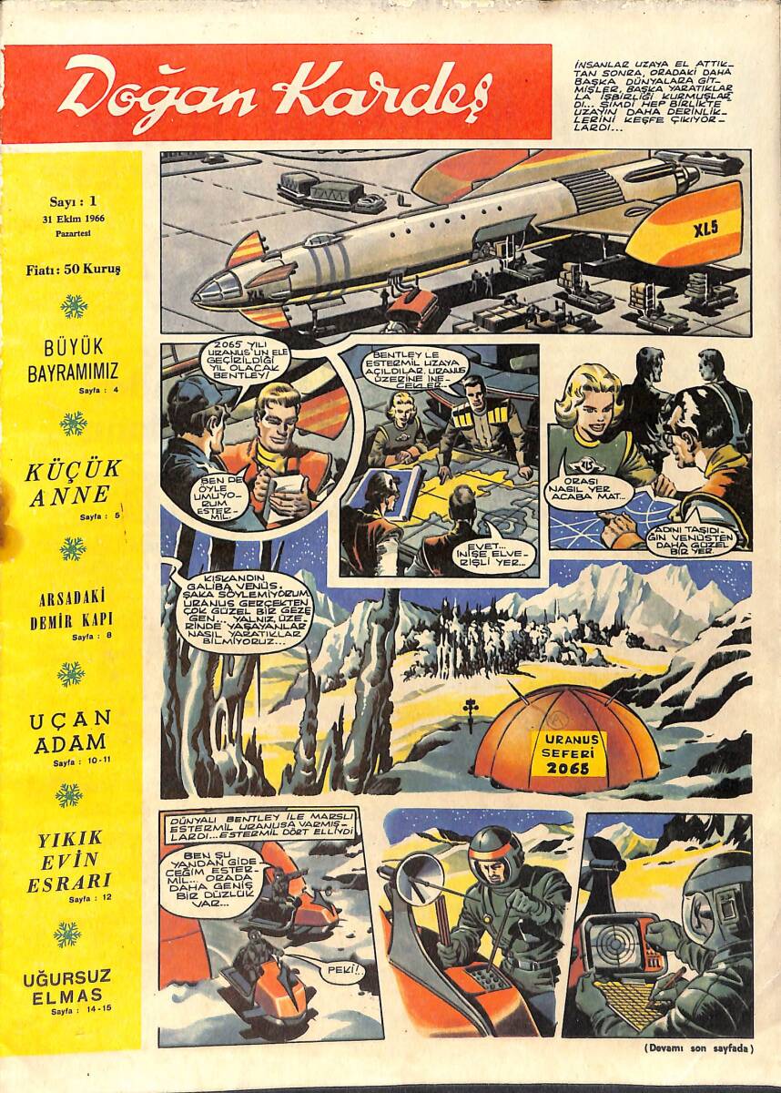 Doğan Kardeş Dergisi 31 Ekim 1966 Sayı: 1 NDR93024 - 1